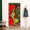 Green Christmas Decorations Door Cover Merry Christmas Door Cover 6 X 3ft(Black)35.43"L x 70.87"W